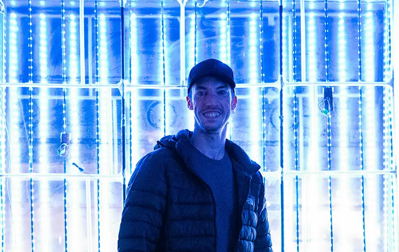 Digital Drapes Artist Matthew Jones close-up
